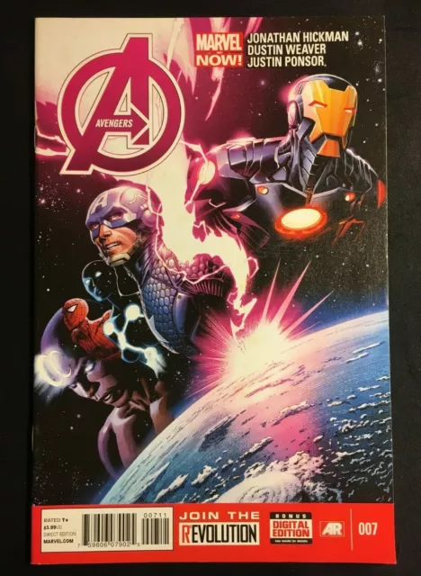 AVENGERS 7 KEY ISSUE 1st app STARBRAND V 5 HULK SPIDER WOLVERINE IRON MAN 1 CO