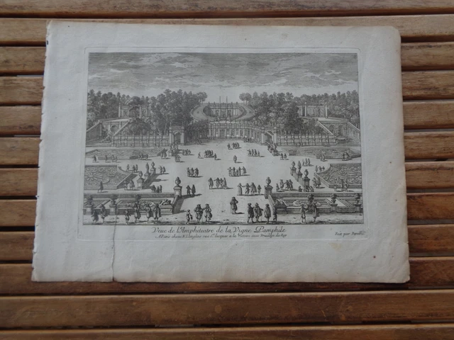 Gravure ROME église Saint-Pierre par Perelle chez Langlois - 1675