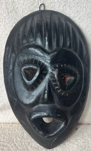 Hand Carved Wooden African Tribal Face Mask