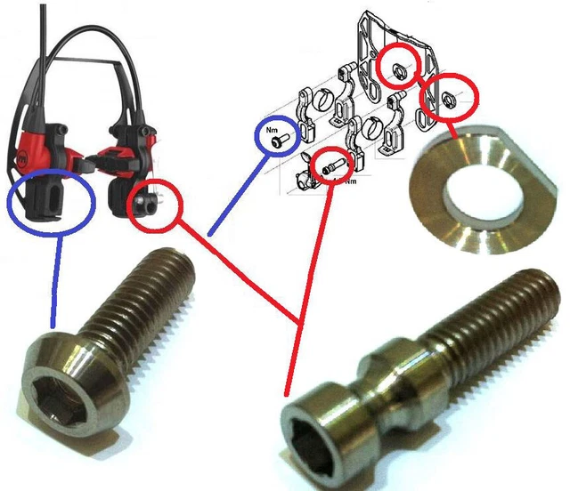 Frein Magura cylindre de frein M6 / M8 / HS33 / HS11 argent
