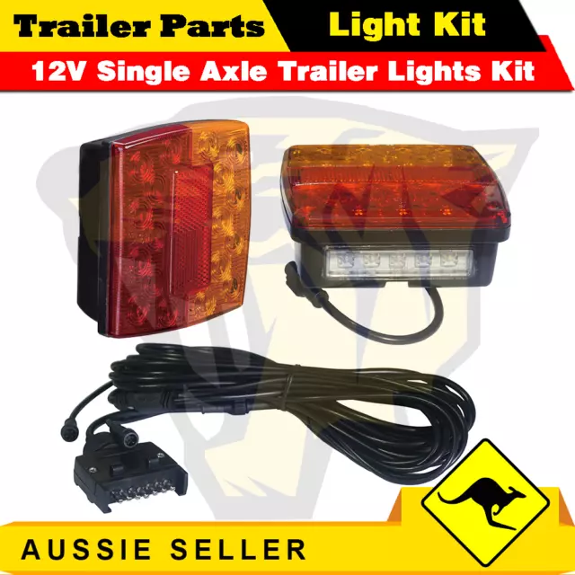 2 x 18 LED 6x4 - 8x5 BOX TRAILER Light Kit, Plug & Play, Water Proof 12V