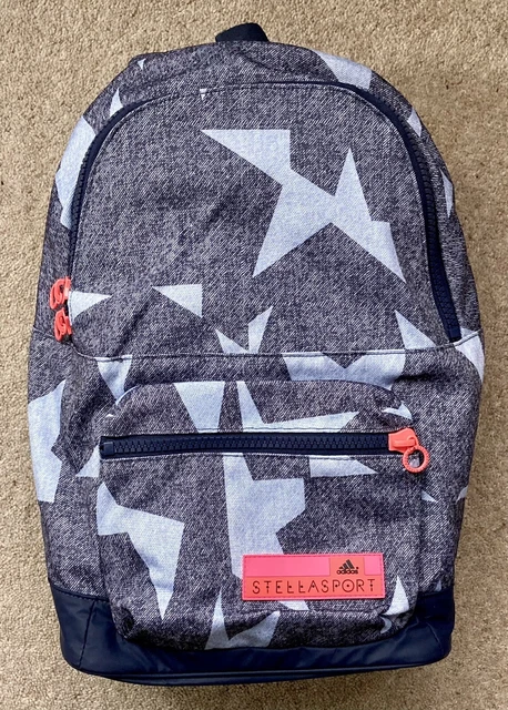 ADIDAS STELLA SPORT McCartney Backpack Sports Bag Blue Stars