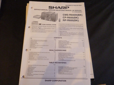 ORIGINALI service manual Sharp cms-r500cdh 