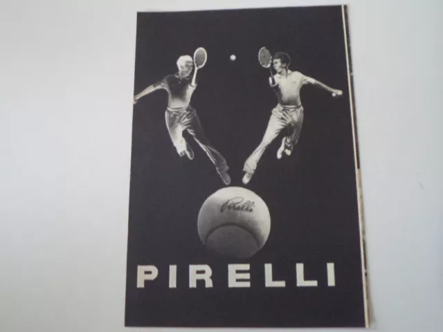advertising Pubblicità 1948 PALLE DA TENNIS PIRELLI