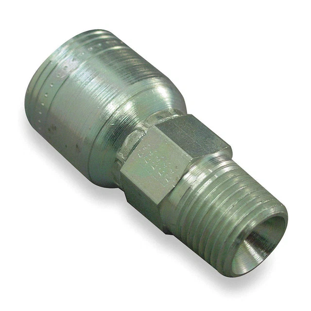 EATON AEROQUIP 1AA6MP6 Crimp Fitting,3/8" I.D.,3/8",M,NPTF