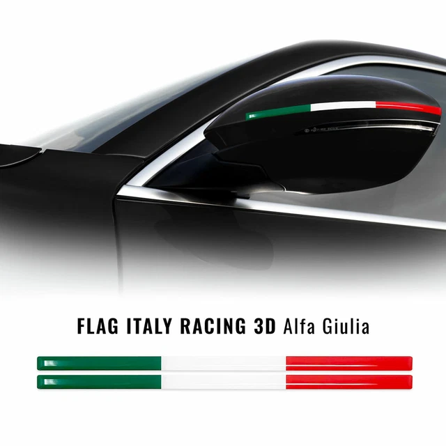 Stripes Strisce Adesive Tricolore Italia Per Specchietti Alfa Romeo - Foto 3
