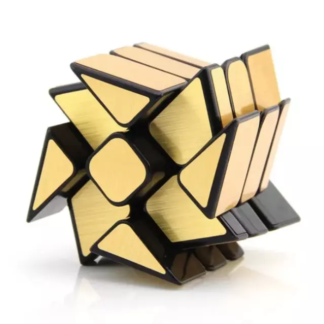 Moyu Cubing Classroom Windmill Windmirror Magic Cube Brushed Gold Puzzle