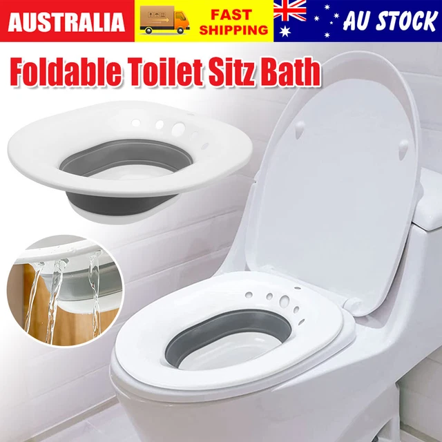 PORTABLE HEMORRHOID THERAPY Sitz Bath Toilet Seat Bidet Tub For Pregnant Patient 14.25