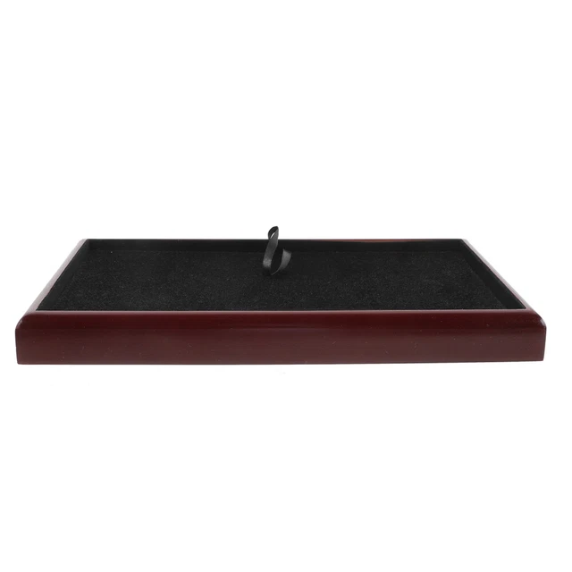 Vassoio cosmetico portatile gioielli vassoio per piatti in legno gioielli piatto piatto per gioielli