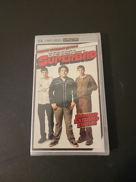 Superbad PSP UMD 2007 Unrated Extended Cut - ( RARE NEW Condition ) Free S&H