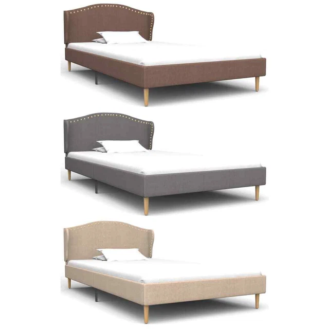 Polsterbett Stoff Bett Doppelbett Bettgestell Stoffbett mehrere Auswahl vidaXL