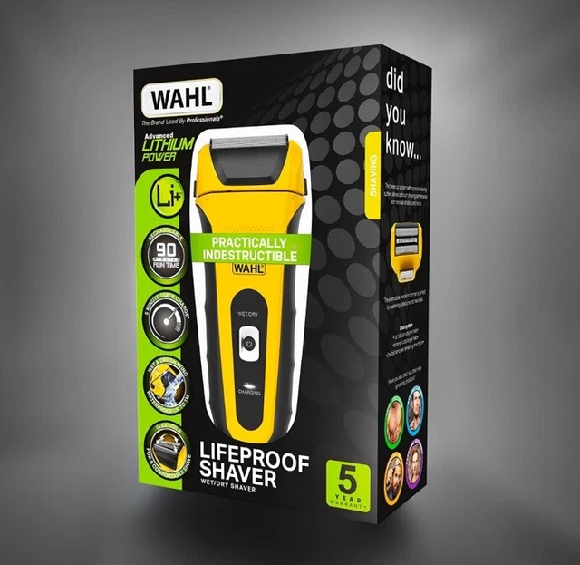 BNIB Wahl Life proof Shaver Wet Dry Cut Shockproof Triple Flex Blade RRP £79