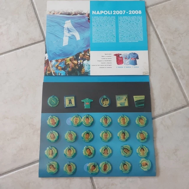 Raccoglitore Spille SSC Napoli - Stagione 2006/2007 - Complet (Come Foto)