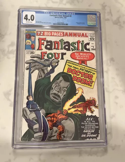 Fantastic Four Annual #2 Marvel CGC 4.0 - Origin Of Doctor Doom