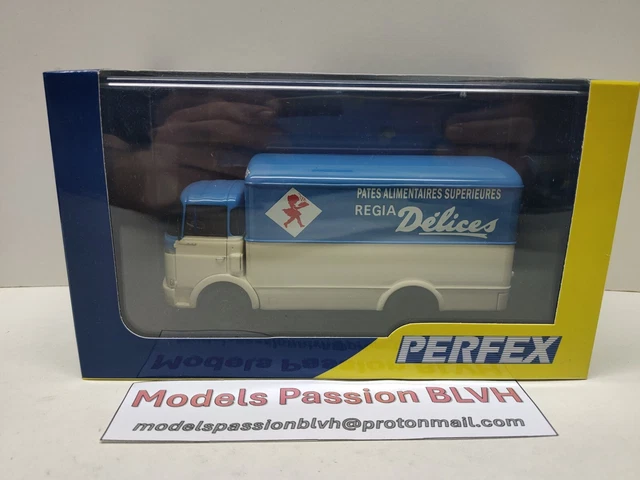 Camion Berliet GAK Fourgon Perfex 1/43 - Décor Publicitaire Pâtes Délices - Modèle Neuf En Résine