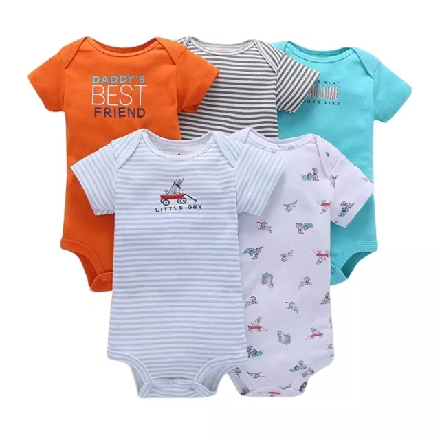 Set 5 Pieces Baby Girls  Body Suit Set 12M- 18M  And Baby Boys 6,12,18,24M