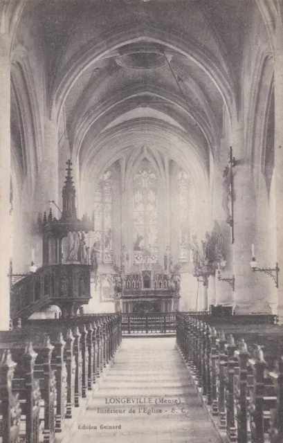 CPA 55 LONGEVILLE (Meuse) Intérieur de l'Eglise