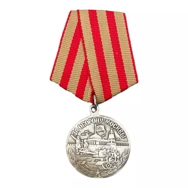 Soviet WW2 Medal Repro For Defence of Moscow USSR Military Award