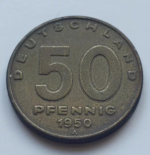 DDR, 50 Pfennig 1950 A, J. 1504