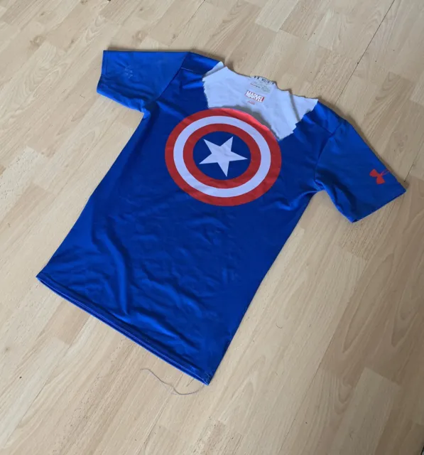 Men’s/Boy’s UnderArmour Alter-Ego Captain America Compression T-Shirt