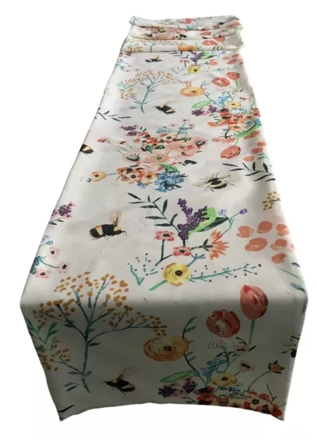 Vibrant Bee & Floral Table Runner  1.95 x 30cm **Last One** Gift Idea