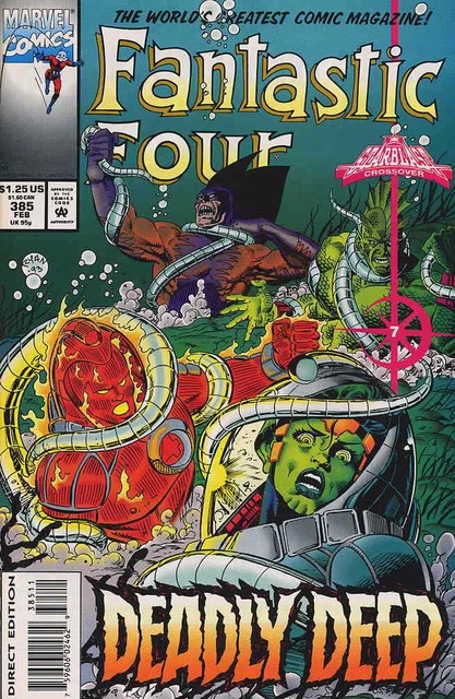 Fantastic Four (Vol. 1) #385 VF/NM; Marvel | Starburst 7 Tom DeFalco - we combin