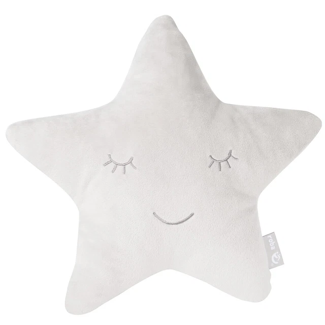 Cojín de peluche y decoración Roba Kids estrella estilo gris plata EXCELENTE