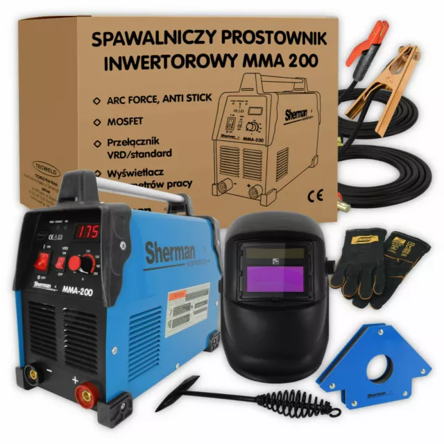 Sherman® MMA 200 Poste à souder Inverter soudage MMA 190A ARC KIT de soudage