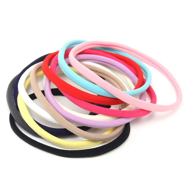 10 pz/set fascia elastica per capelli donna ragazza nylon berretto supporto coda di cavallo ¬