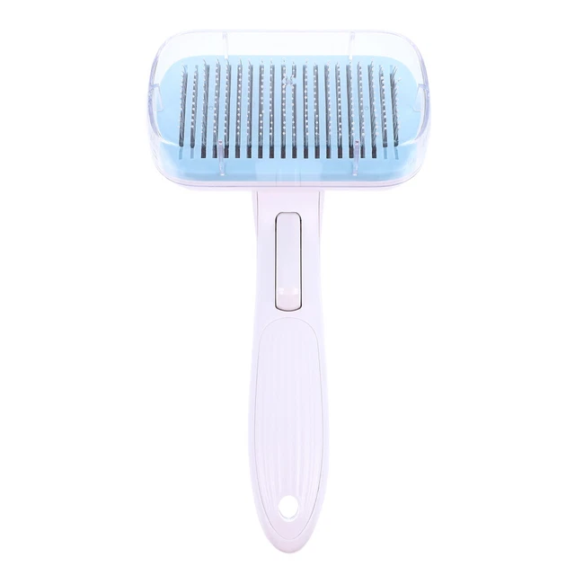 Peine depilación de animales accesorios de baño herramientas para el pelo de gatos Blue Tpr