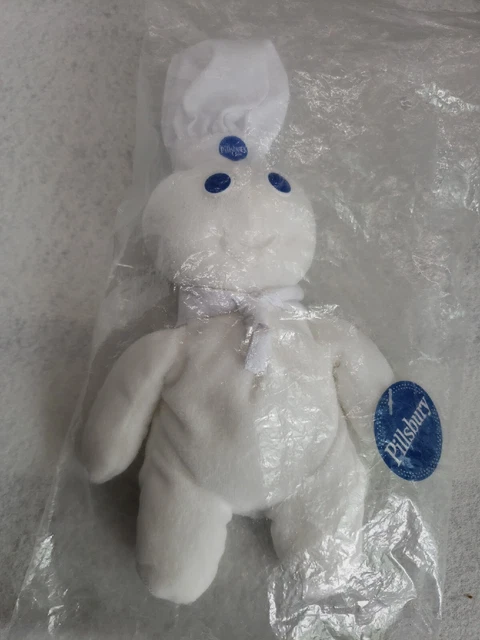 Vintage 1997 Pillsbury Doughboy Plush Bean Bag  8'' Doll Promo New