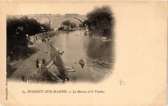 CPA AK NOGENT-sur-MARNE - La Marne et le Viaduct (659375)