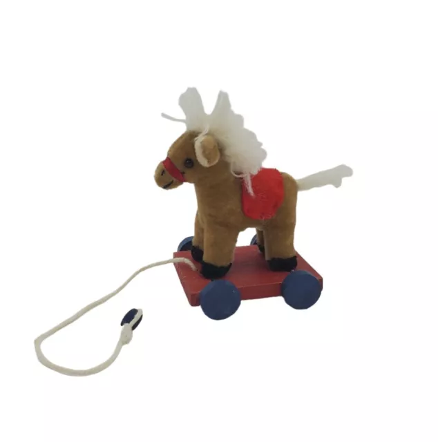 Vtg Boyd's Miniature Horse Wuzzle, Guddy Up Plush Toy  Stuffed Animal Tiny Pull