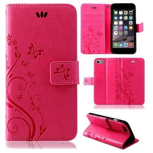 IPHONE Étui Portable pour Téléphone Etui Coque Fleurs Rabattable Livre Housse 9