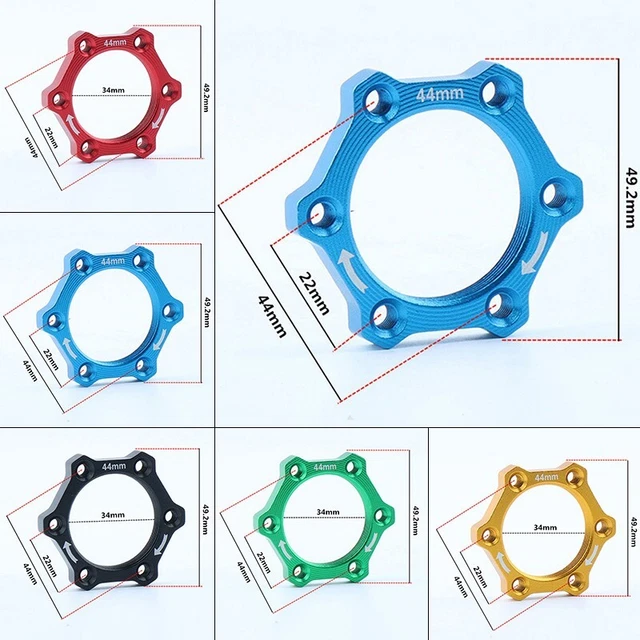 Adaptateur Moyeu Vélo Disque 44/48 Mm – Bride Centre Lock ISpchen, Adaptateur Frein à Disque Rotor Vélo En Alliage Aluminium