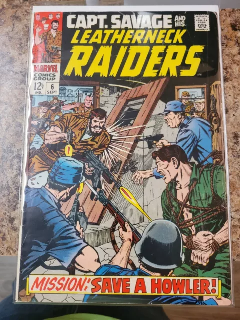 Captain Savage And His Leatherneck Raiders #6 (1968) Silver Age Marvel Comics VG