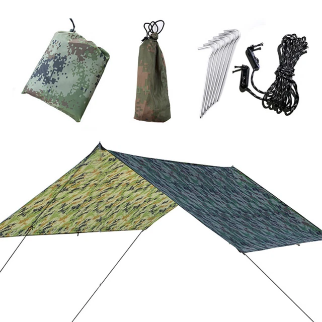 300 X290CM techo protector exterior tienda refugio lona de tienda camping lona para moscas