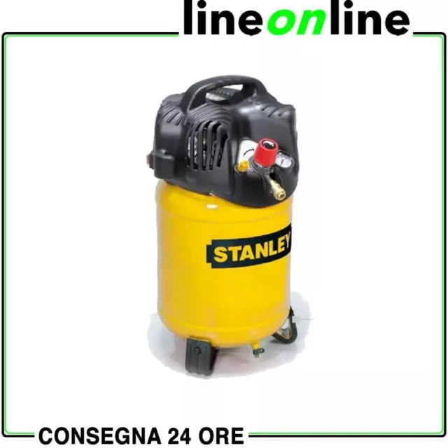 Stanley D 200/10/24V Compressore aria verticale 24 lt - monofase 230v compatto