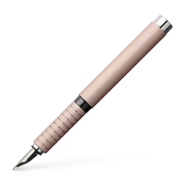 Faber-Castell Essentio Fountain Pen, Aluminum Rose - Fine - #FC148421EB