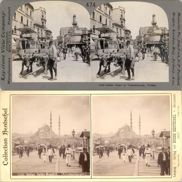 18 Stereofotos Türkei Turkey Istanbul Constantinopel Motive um 1900   Lot 2