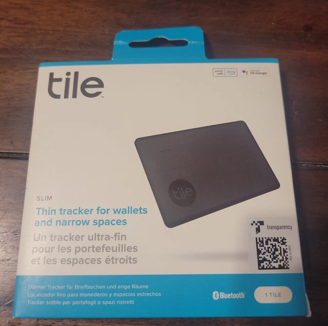TILE TRACKER SLIM Thin 2022 Universal Bluetooth Tracker Black EUR 28