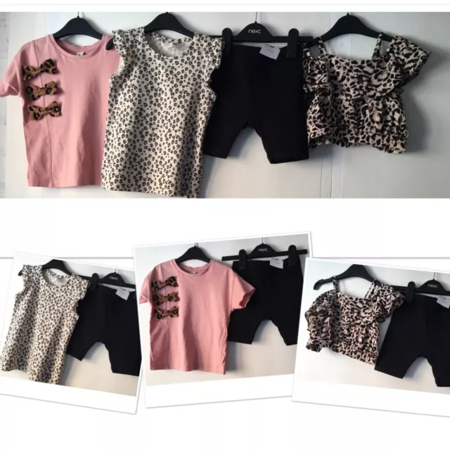 Next New Tags Girls Leggings Shorts & New H&M Exc U River Island TU Tops 3-4 Yrs