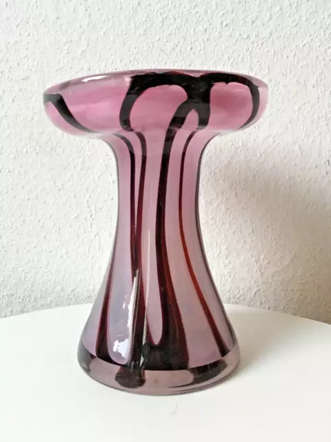 Eisch Studioglas Signiert Vase 70s 70er 80 Glasvase Poesie Serie Valentin Eisch