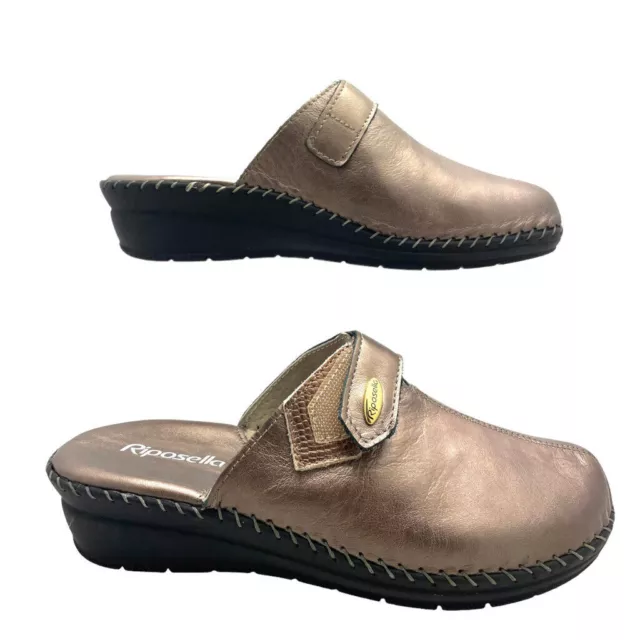 RIPOSELLA LOREDANA I W03954 Tortora Pantofole Ciabatte Donna Invernali In Pelle EUR 59 76 PicClick IT
