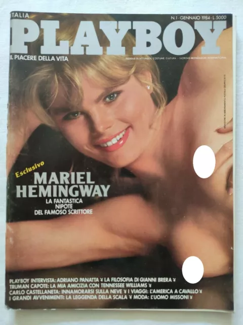 Playboy Italia 1/Gennaio 1984 Mariel Hemingway Ernest Magazine Sex Hot Eros