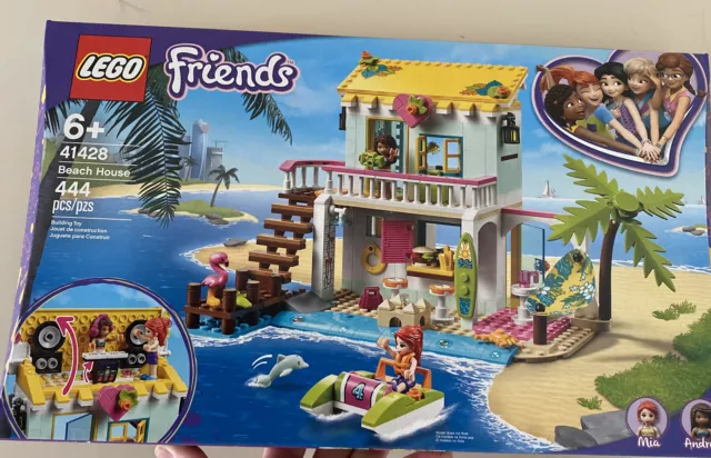 LEGO Friends Beach House, #41428 444 Pieces Free Shipping RETIRED