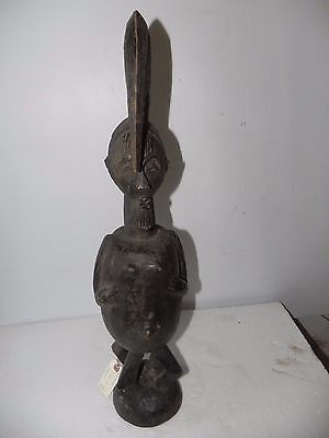Arts of Africa - 2 Face Songye Figure - DRC  - Congo - 26" Height x 8" Wide