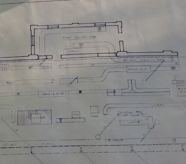 RARE SHOP BLUEPRINTS for CSX Locomotive Repair Shop - OBO £308.36 ...