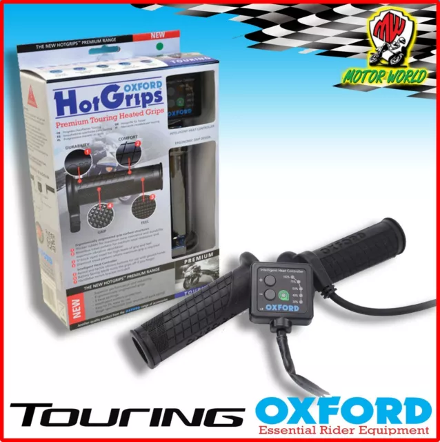 Oxford Premium Touring Manopole Riscaldate Moto Riscaldato Manubrio Invernali