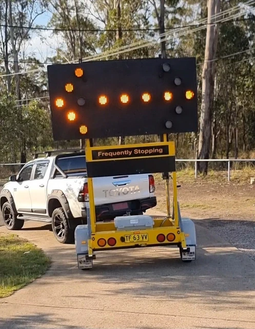 Traffic Arrow Board car box  SOLAR trailer